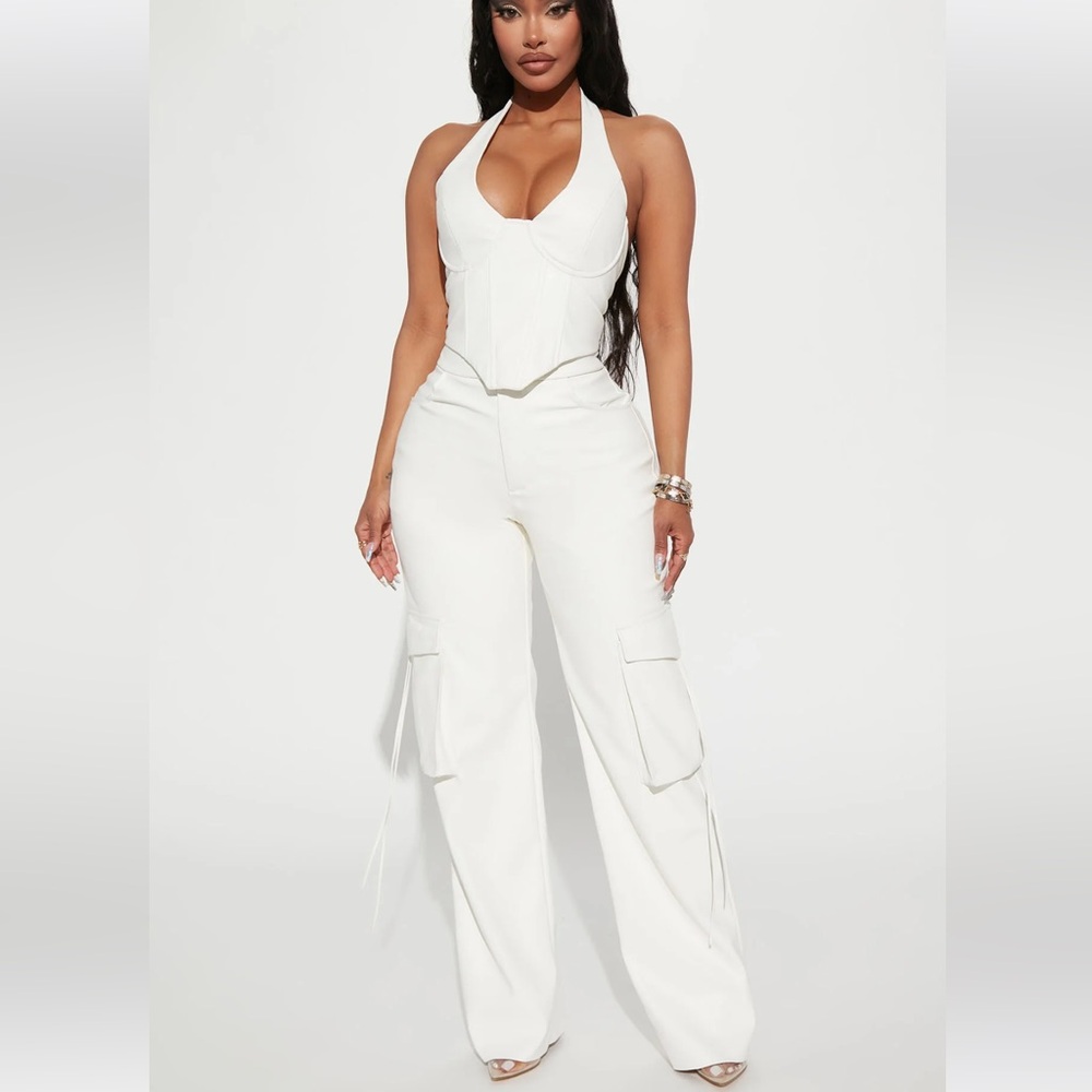 Fashion nova After Party Faux Leather Pant
Set